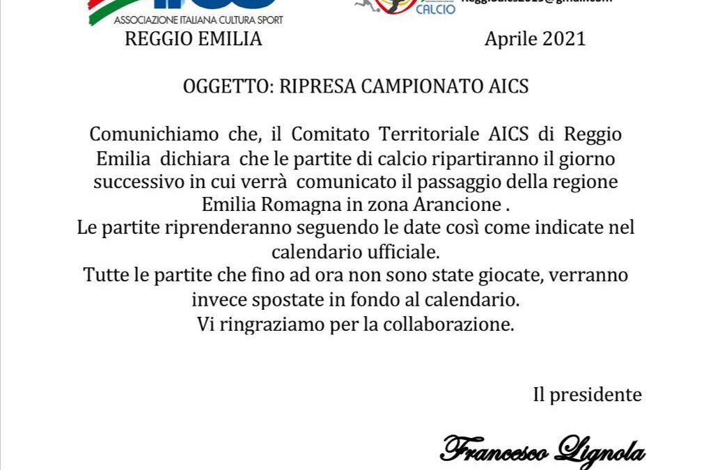 RIPRENDE IL CAMPIONATO ACIS