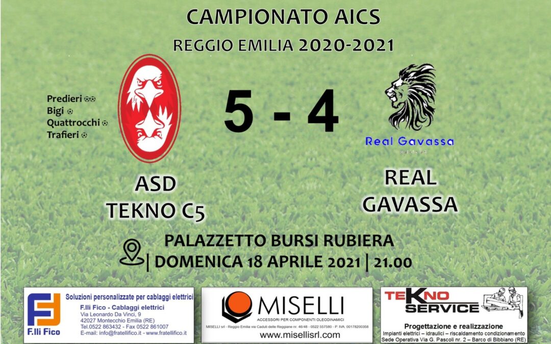 AICS C5: ASD TEKNO – GAVASSA 5-4