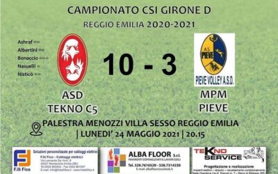 CSI C5: ASD TEKNO – MPM PIEVE 10-3