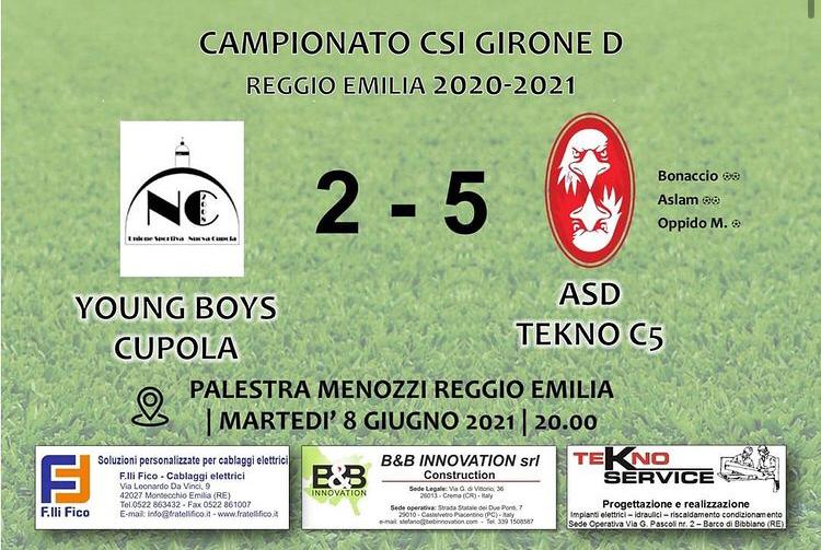 CSI C5: YOUNG BOYS CUPOLA – ASD TEKNO 2-5