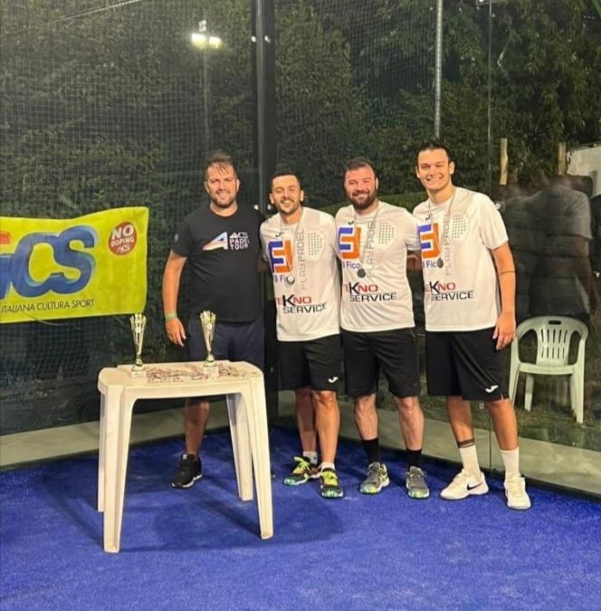 FINALE CAMPIONATO PADEL AICS: LA TEKNO SI AGGIUDICA IL SECONDO POSTO
