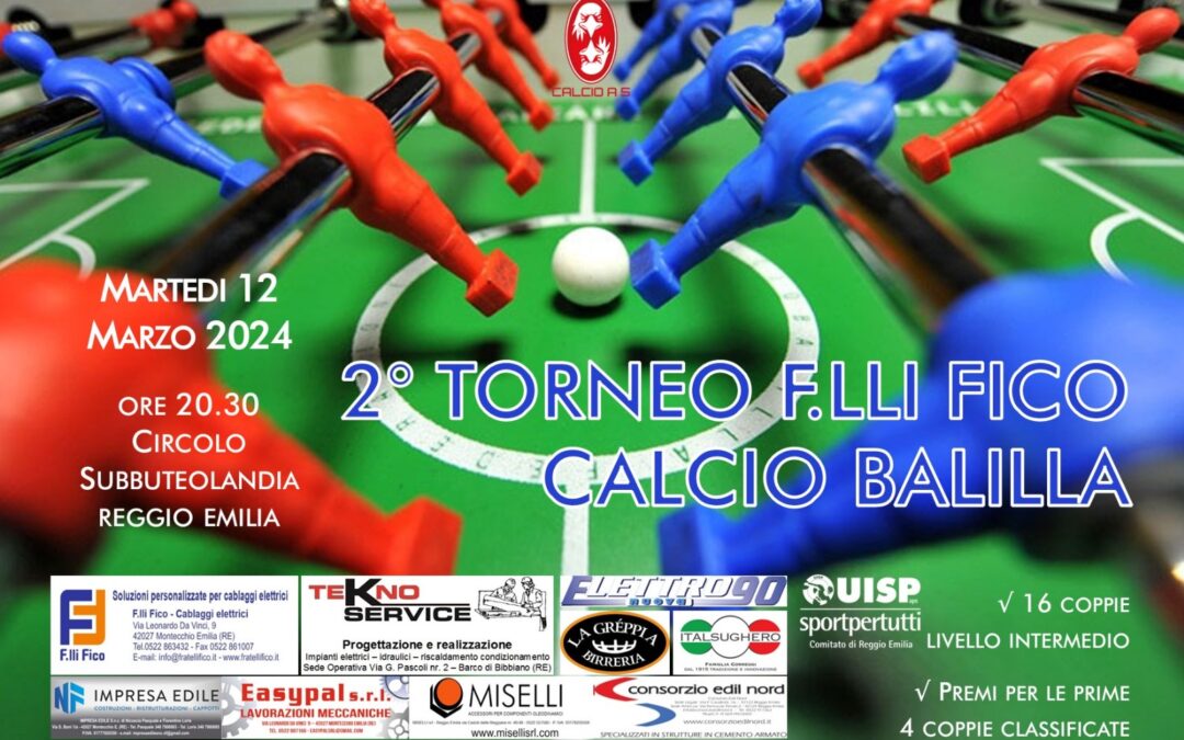Calcio balilla: grande successo per la 2° edizione del Torneo F.lli Fico!