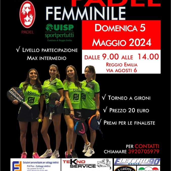 Dallari e Pozzi vincono il 3° Torneo Reggio Emilia tekno Padel femminile