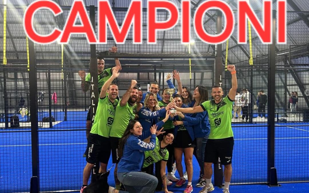 LA TEKNO PADEL BATTE IL MIRAPADEL E VINCE IL CAMPIONATO AICS