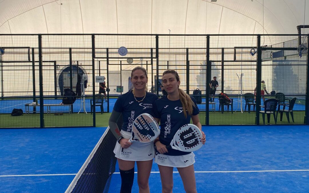 Csi padel femminile: Vecchi Fossa e Caraffi sconfitte in casa
