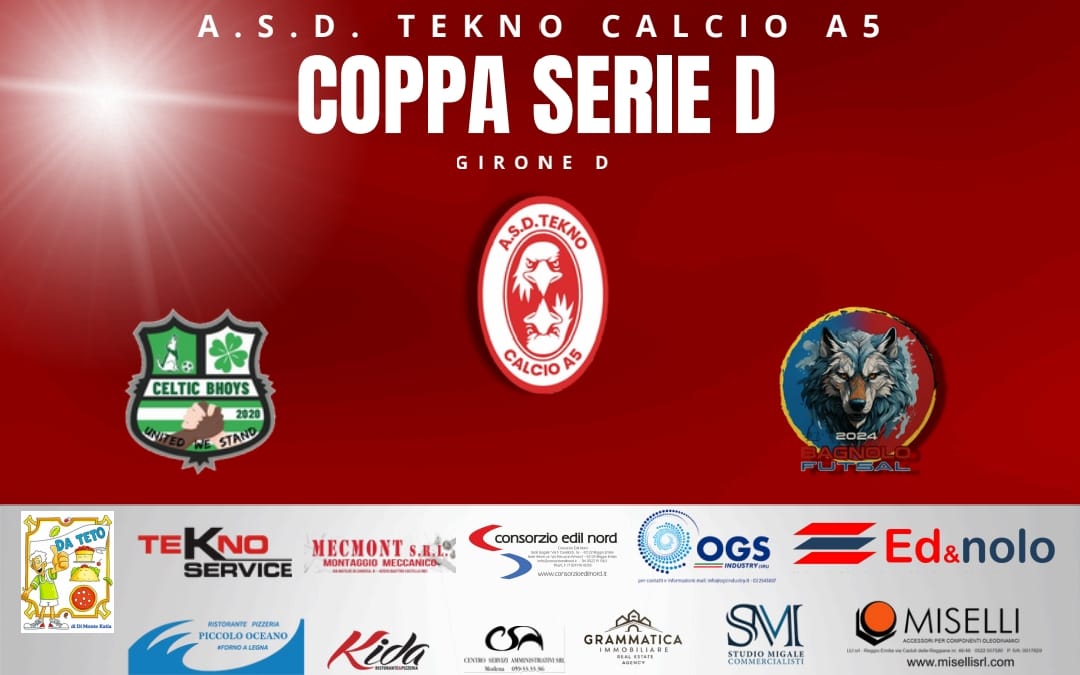 Tekno Calcio a 5 pronta alla Coppa Serie D Emilia-Romagna: al via il Girone D