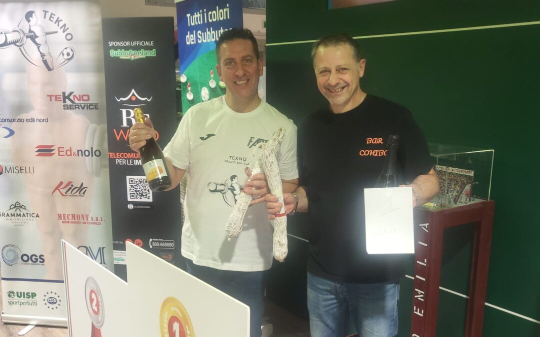 Calcio balilla: Vassallo e Benigno campioni della 5° giornata del Campionato Tekno