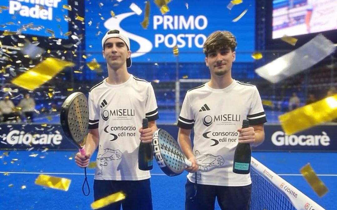 Dominio assoluto per la Tekno Padel al torneo Giocarè: trionfano Benigno e Bologna